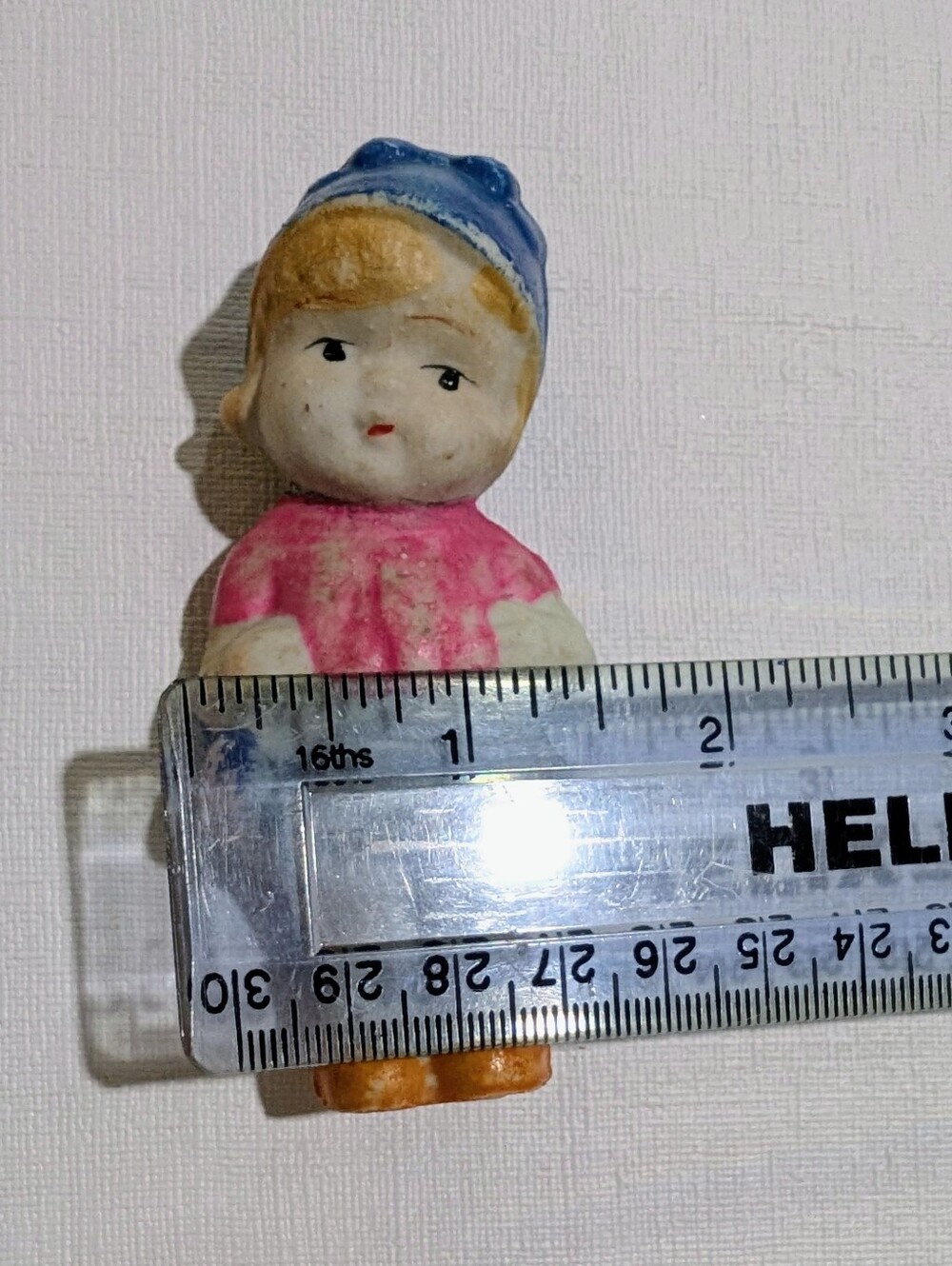Antique Bisque Ceramic Penny Dolls Frozen Charlotte Dolls Set of 2 - Picture 7 of 9
